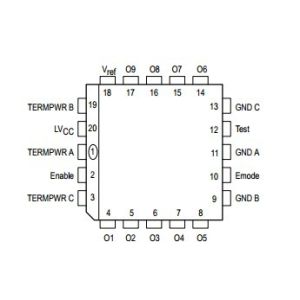 Cheap Integrated Circuit Chip 9-Bit Switchable SCSI Passive Bus Terminator MCCS146818BFN MOTOROLA PLCC28 for sale