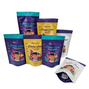 Customized Edible Packaging Stand Up Pouch Bag With Zipper Smell Proof