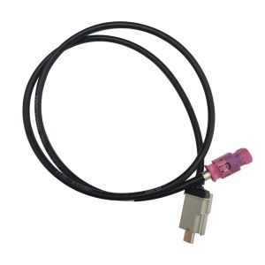 Data Transfer HSD Cable Assembly Code H Connector To Mini B USB Plug For Car