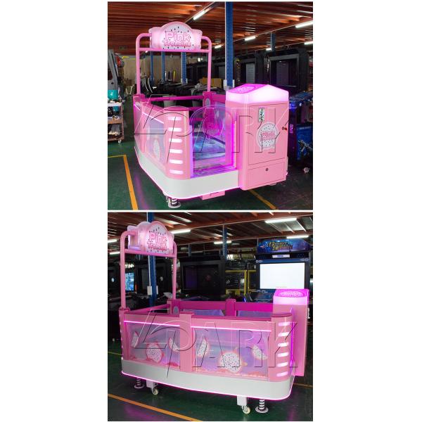 300W Amusement Game Machines , Coin Pusher Happy Stepping Pink Initial D Arcade Machine