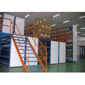 Powder Coated Multi Tier Mezzanine Rack High Space Utilization