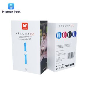 Intercon Pack Recyclable Cardboard Folding Boxes 21x9cm Children Watch Box