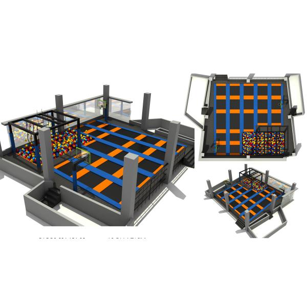 Quality 271M2 Fashion Design Middle Size  Multifunction Indoor Trampoline Park Guaranteed Quality Best Selling Trampoline Park wholesale