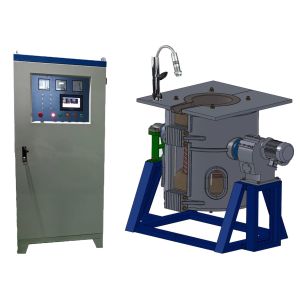 200KGS Iron Copper Induction Melting Furnace 300KW Medium Frequency Induction