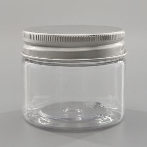 China 50ml Body Scrub Bath Salt Plastic Clear Cosmetic Jars on sale