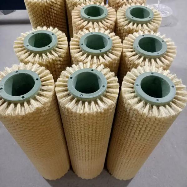 Quality Factory Custom Cylindrical Tampico Sisal Roller Brush For Polishing Woodworking wholesale