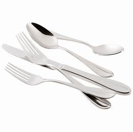 Quality deluxe Polished 24pc 1810 Stainless Steel Flatware Sets for daily use wholesale