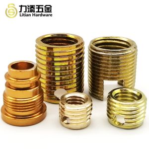 Grade 12.9 Precision CNC Machining Parts Threaded Brass Inserts M8 For Wood