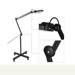 Industrial Observation Led Magnifying Lamp Rolling Type Self Lock Arm