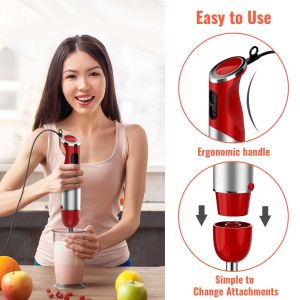 Multifunctional Stick Hand Blender 12 Speed Immersion Blender
