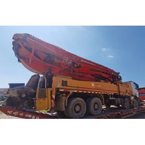 2013 Used Putzmeister Concrete Pump on Benz Chassis for Batching Plant in Orange