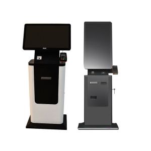 Cheap Touchscreen Self Service Kiosk with Barcode Scanner and Encryption Security for sale
