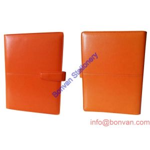 Cheap Wholesale Recycled Paper Notebook New design litchi veins leather notebook for sale