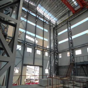 Large Span Prefab Steel Frame Building Construction Customizable Strong Strength