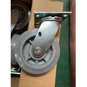 China Noiseless And Wear Resistant Trolley Wheels With M12x15mm Threaded Stem on sale