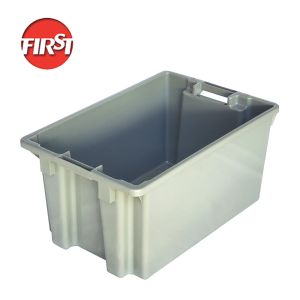 Cheap 600x395x300mm Heavy Duty Plastic Moving Box Containers Plastic Vegetable Crates for sale