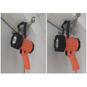 3w Cree 300 Lumen Rechargeable LED Spotlight With Red Filter / Hook