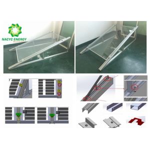 Solar Energy System 3kw Flat Roof Solar Mounting System Solar Panel Structure