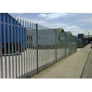 China Sharp Profiled Heads H2.4m palisade Welded Wire Garden Fence on sale