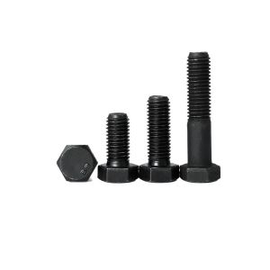 DIN931 M10 Grade 8.8 Hardness Partital Thread Hex Head Bolts Black