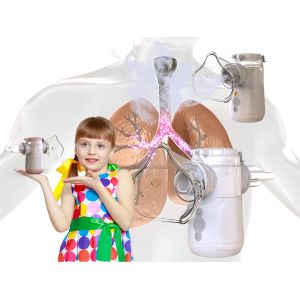 Vibrating Mesh Inhaler Larger Rate Dense Fog No Blockage Auto Shut Off / Low