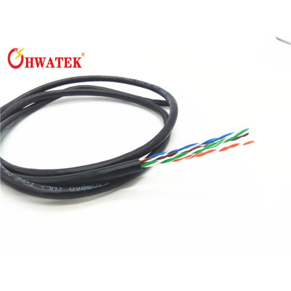 Quality Category 5E Lan Cable For Network , Cat5E UTP Cable PE Insulation Halogen Free wholesale