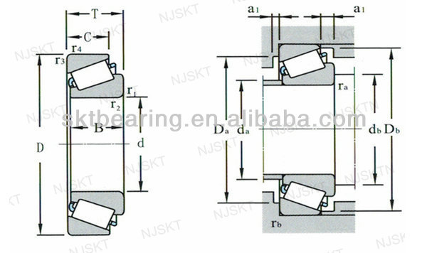 Machine tool Timken wheel bearings / Timken taper roller bearings