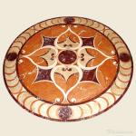 High End Polished Waterjet Marble Stone Floor Medallions For Hotel / Restaurant