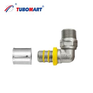 Cheap Quality Certificated Connected with Pex Al Pex Pipe Press Brass Fitting for Water Gas System for sale