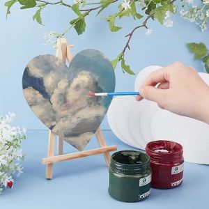 3mm Thickness Heart Shape Canvas Board Panels For Students And Professional