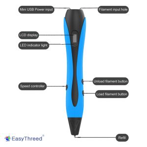 Easthreed Easy To Use Wireless 3D Pen Insulation Board Plastic Case Low Noise