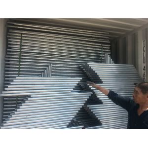 chain link temporary construction fence panels 6FT X 10F Mesh 2 3/8 " x 2 3/8" (