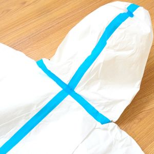 Medical Ppe Disposable Coveralls Aami Pb70 Level 1 2 3 Taped Microporous