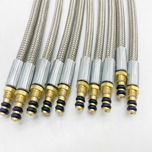 Braided Stainless Steel Wire Flexible Gas Hose For Stove High Pressure