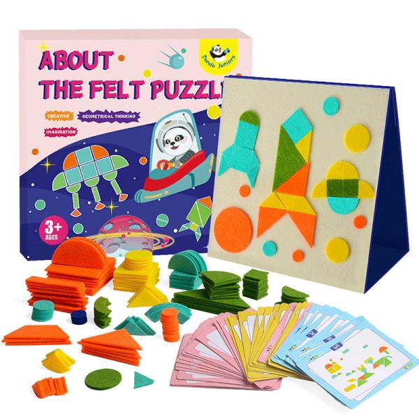 Quality Animal and Vehicle Soft Felt Fabric Puzzle Kids Educational Toys wholesale