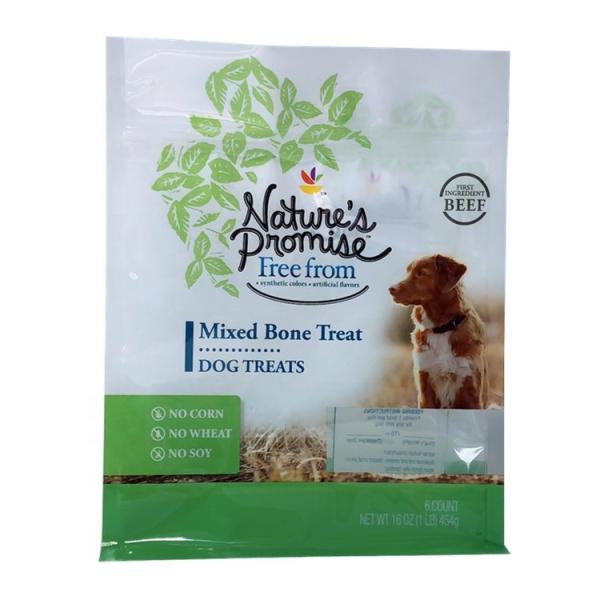 250g Custom printed Plastic Dog Pet Food Packaging Bag with Zipper and window