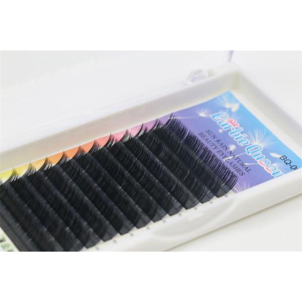 Alluring B Curl Eyelash Individual Extensions 13mm/14mm Sterilized PBT Material