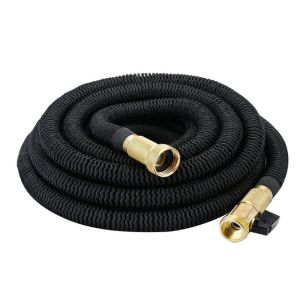 50ft Garden Hose Expandable Water Hose with Triple Latex Core and Solid Brass