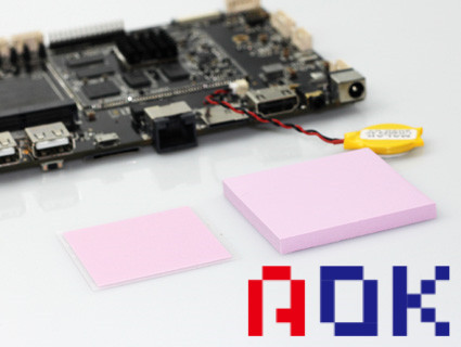 Quality Purple Heatproof PCB Heat Sink Pad , Anti Insulation Thermal Interface Pad wholesale