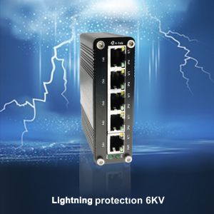 Mini Industrial PoE Ethernet Switch with 4-port 10/100TX 802.3at PoE + 1-Port