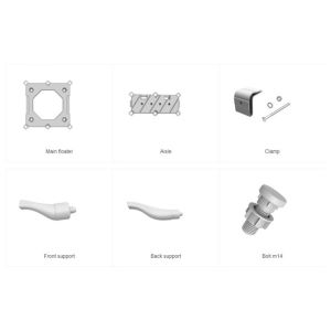Customizable Floating Solar Mounting System for Wind Load Up to 40m/s and