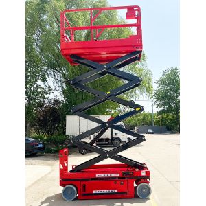 High Quality4m 6m 8m 10m 12m 14m 320Kg Capacity Electric Mobile Scissor Lift