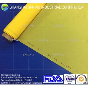 Factory offer 7T-180T polyester monofilament mesh bolting cloth White or yellow