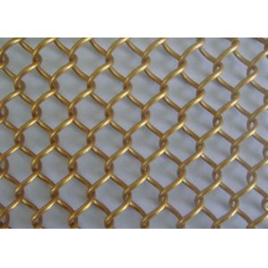 Double Crimped Wire Mesh 100*100 Brass Wire Mesh For Cabinets