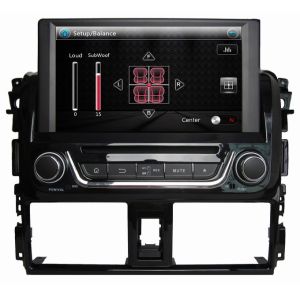 Ouchuangbo In Dash DVD GPS Navigation Audio Stereo System for Toyota Yaris 2014