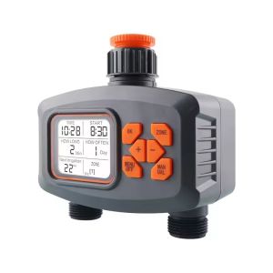 2 Way LCD Display Home Garden Irrigation Rainfall Timer Automatic Controller