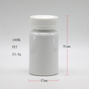 Industrial Medicine PET Bottle with Child Resistant Safety Cap and 100cc