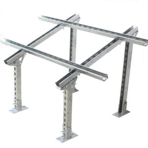 Cheap C Steel Ground Solar PV Support Bracket Mounting Structure Photovoltaic Stents Solar Panel Tilt Brackets for sale