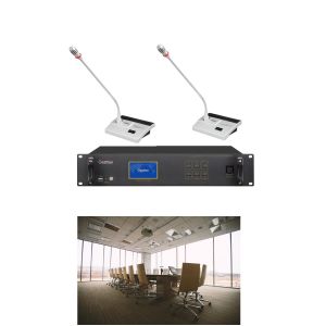 Cheap 6.3mm Audio Input Tabletop Microphone For Conference System Broadcasting for sale