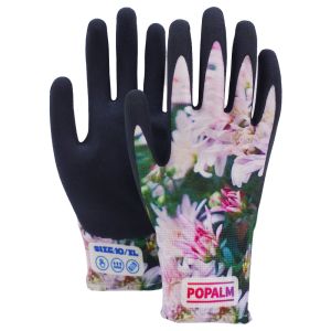 Lightweight Landscape Print Gloves Unisex Fit 15g Knit Latex Palm For Garden Diy